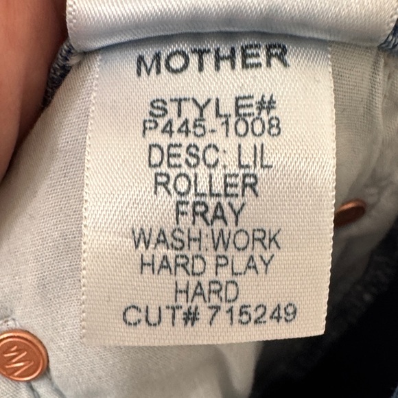 MOTHER - LIL ROLLER FRAY Wide-Leg Light Blue Washed Denim Jeans - Picture 8 of 10